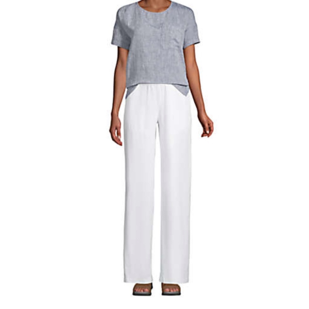 White linen pants (pull on)